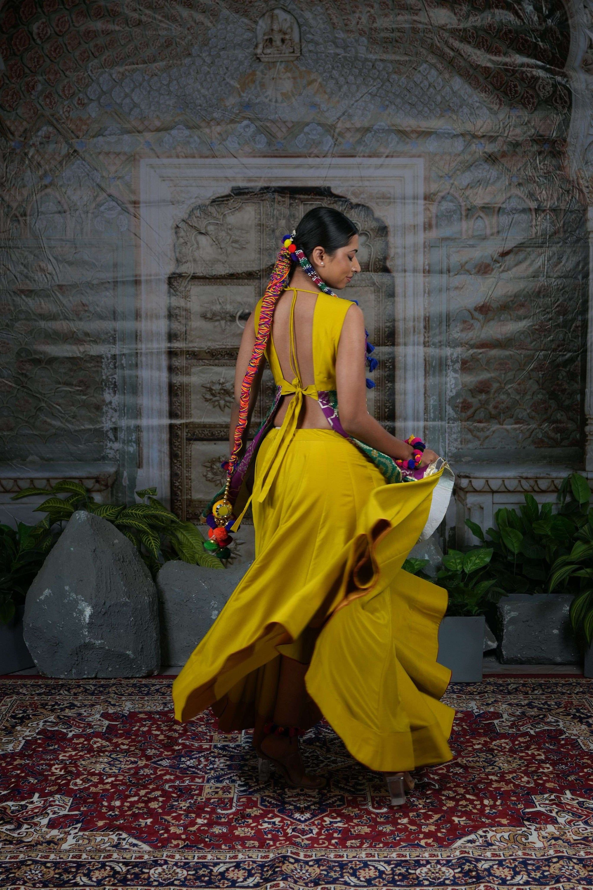 Fusion garba set with handwork