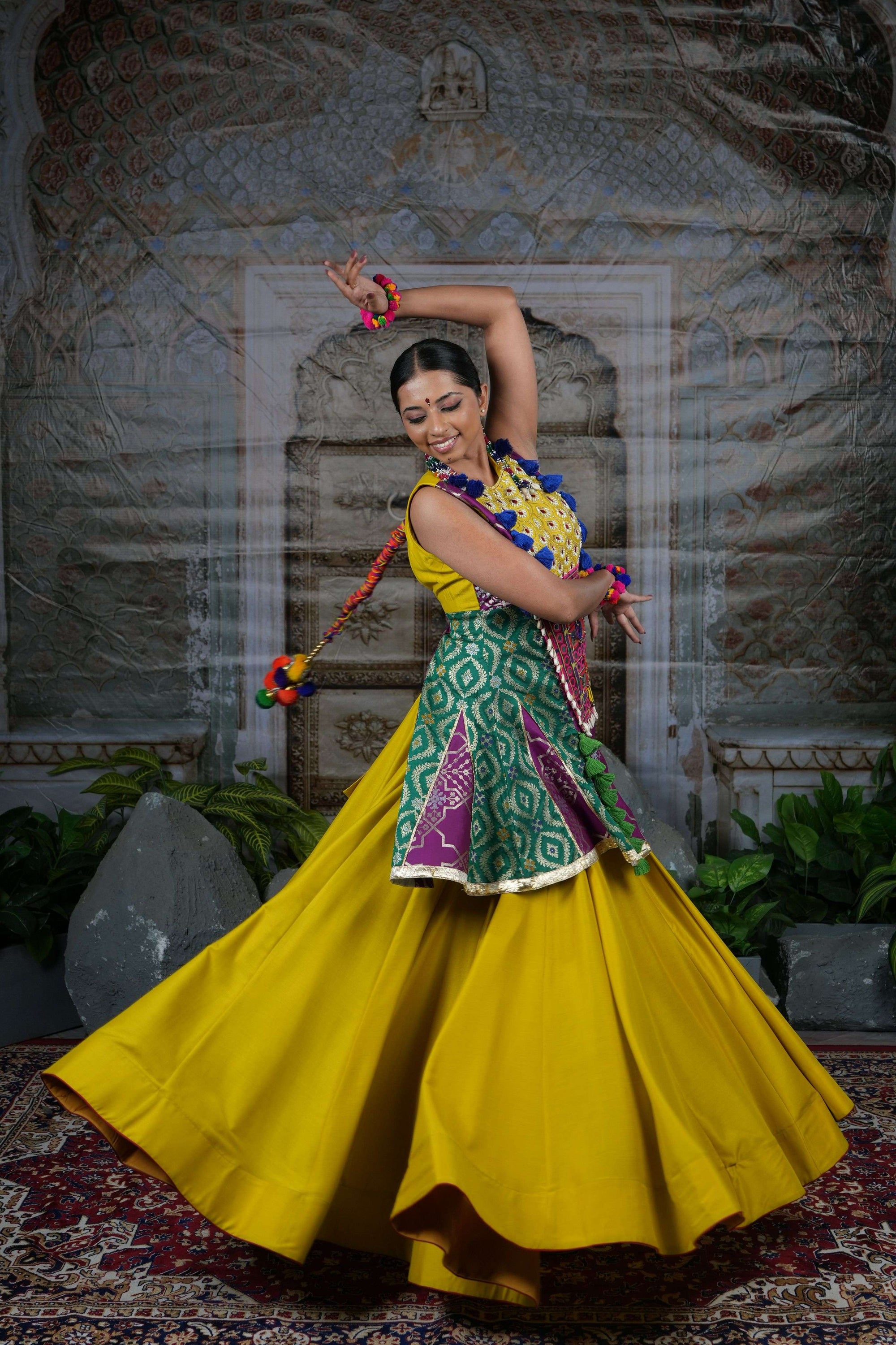 Fusion garba set with handwork