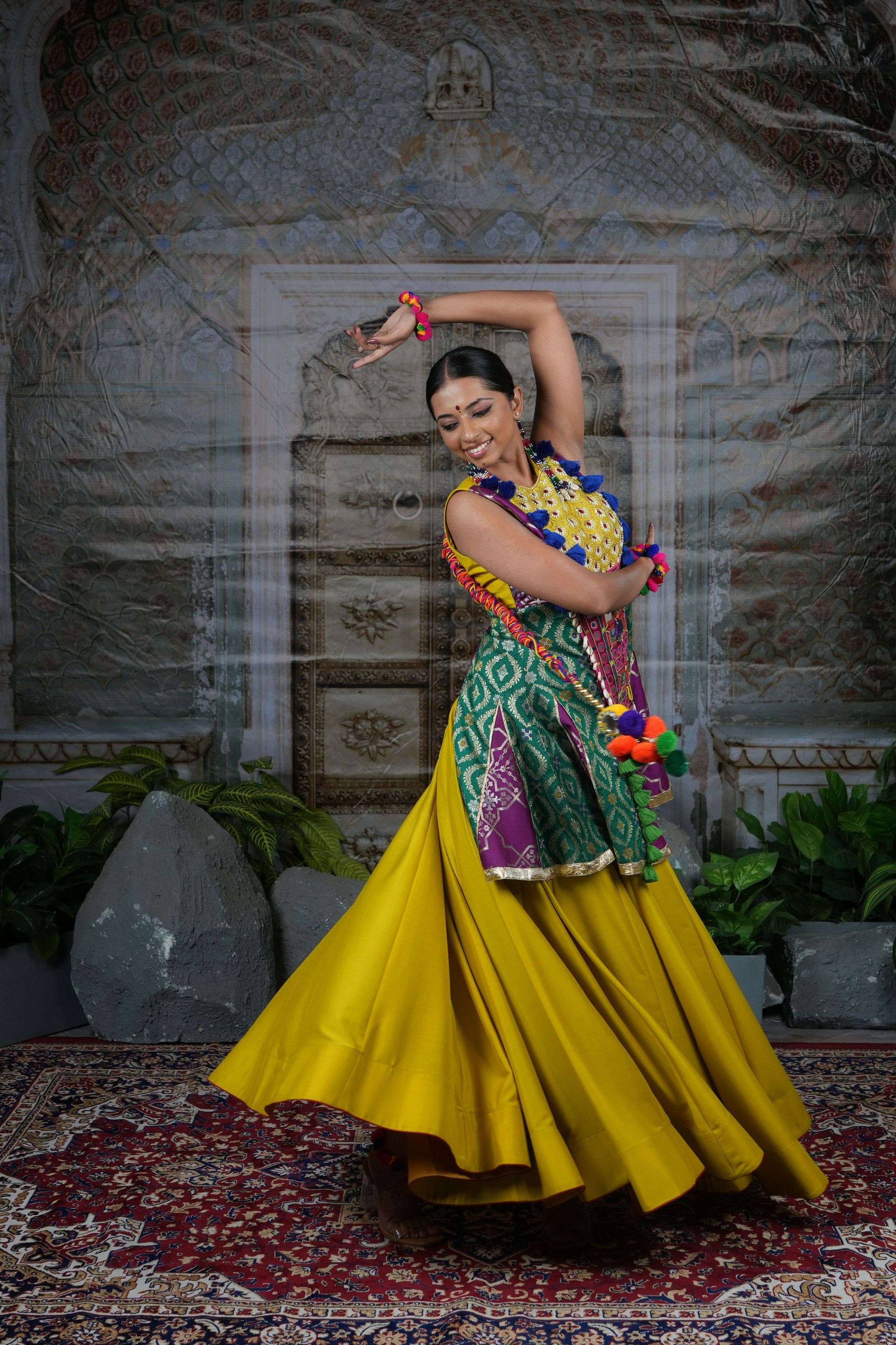 Fusion garba set with handwork